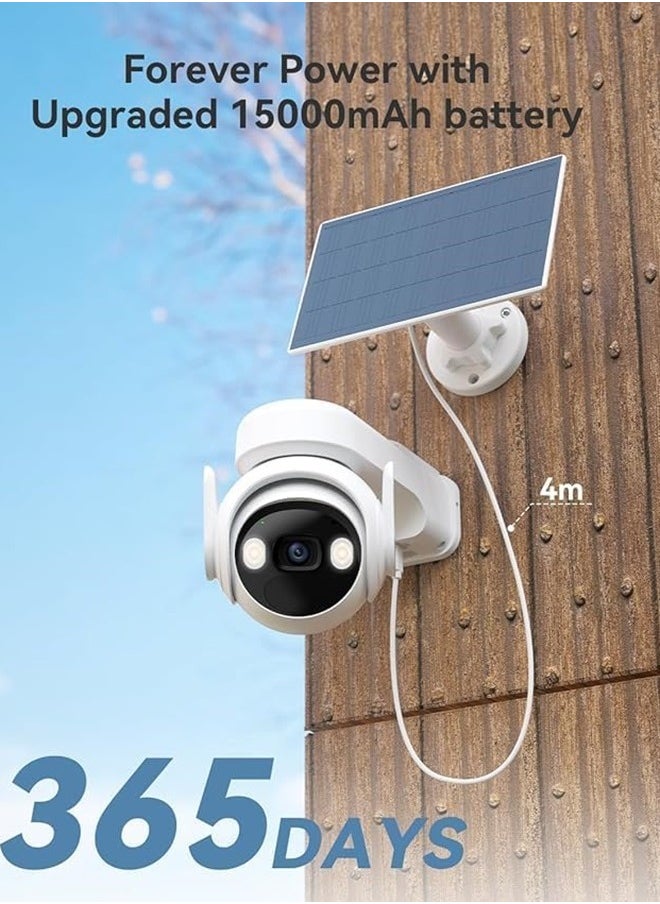 IMOU - Cell PT 4G 2K Solar Security Camera Outdoor Wireless 15000mAh Battery CCTV Camera WiFi Home Security Camera 360°, Color Night Vision, AI Human Detection,Auto Tracking,Siren,2 Way Audio, IP66,Work with Alexa (IPC-K9EN-3T0TE-EU) 3MP - Image 1