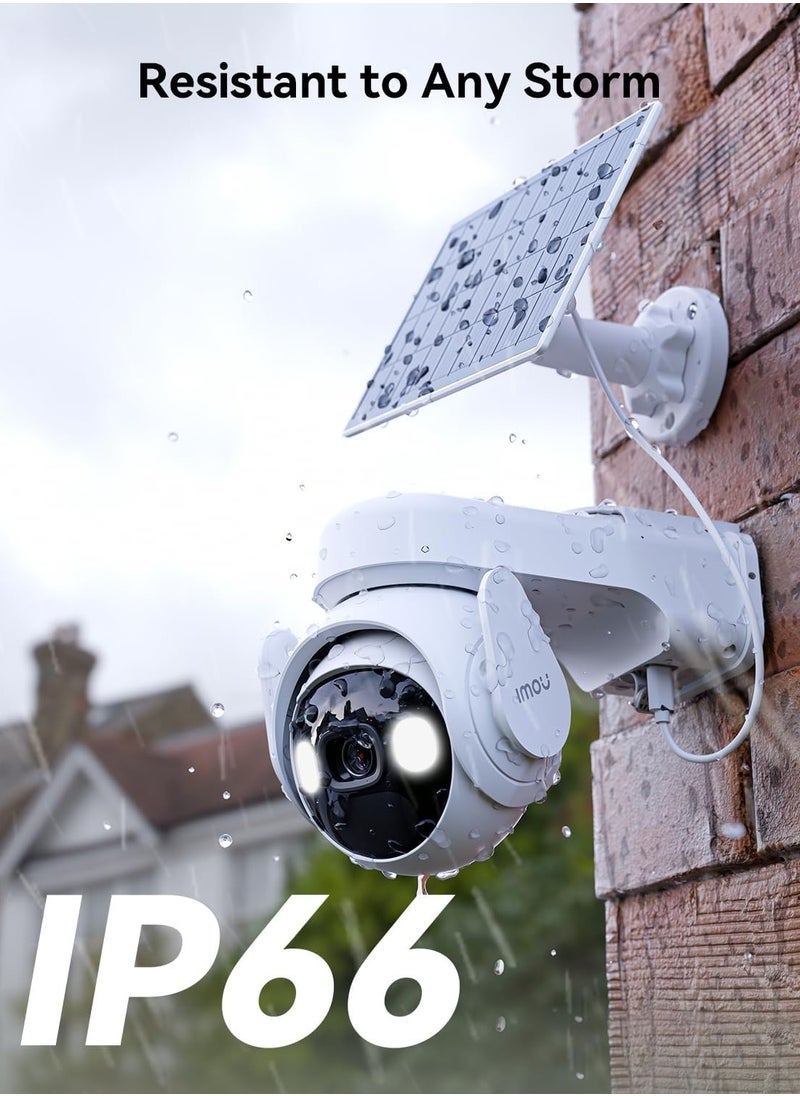 IMOU - Cell PT 4G 2K Solar Security Camera Outdoor Wireless 15000mAh Battery CCTV Camera WiFi Home Security Camera 360°, Color Night Vision, AI Human Detection,Auto Tracking,Siren,2 Way Audio, IP66,Work with Alexa (IPC-K9EN-3T0TE-EU) 3MP - Image 1