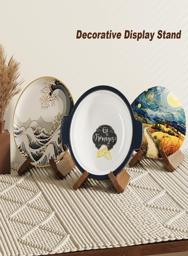 Aofure Large Bowl Stands for Display 12 Inch Heavy Duty, Extra Wooden Plate Stand Deep, Wood Bowl Holders for Displaying, Decorative Platter Easel Holder for Decorative, Pottery, Bowls, Picture, Dish, Book - Image 2