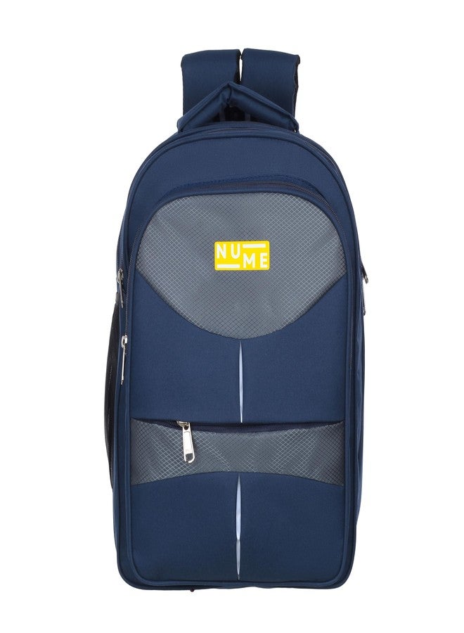 نومي حقيبة مدرسية NUME® للبنين والبنات، حقائب مدرسية كبيرة للبنين، من الصف الرابع إلى الثامن، حقيبة ظهر أنيقة متينة وواسعة بجودة قياسية (أزرق داكن) - Image 4