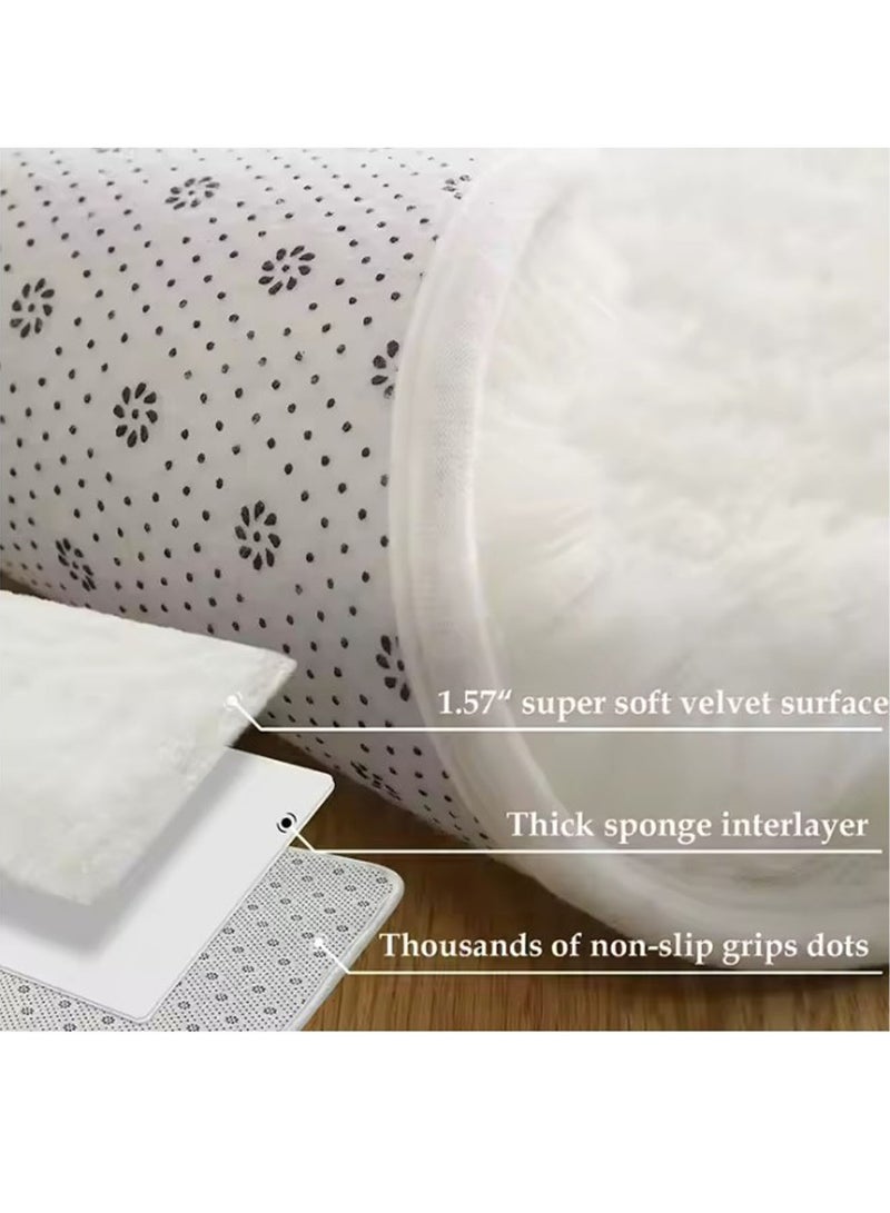 MONOGUE Large Area Rug Tie Dye Plush Shaggy Super Soft Fluffy Throw non-slip Carpet for Bedroom Living space - Image 4