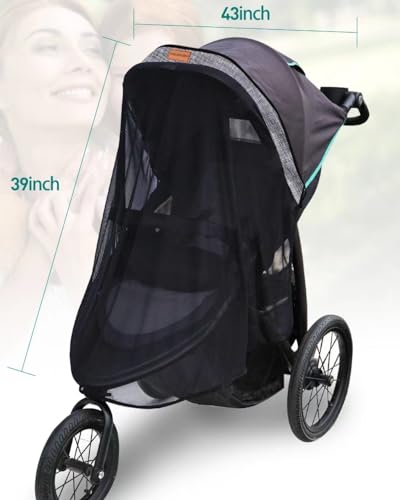 Youpinby Stroller Sun Shade Universal Stroller Sun Shade for Travel Strollers Jogging Strollers Baby and Toddler Travel Essential Safely Blocks Up to 97 of UV Easy to Install - Image 3