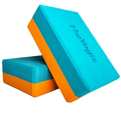 The Yogis High Density Foam Yoga Block Brick * [ Set of 2 ] * Large Size [ FREE - Yoga Belt ] Made In India - Image 3
