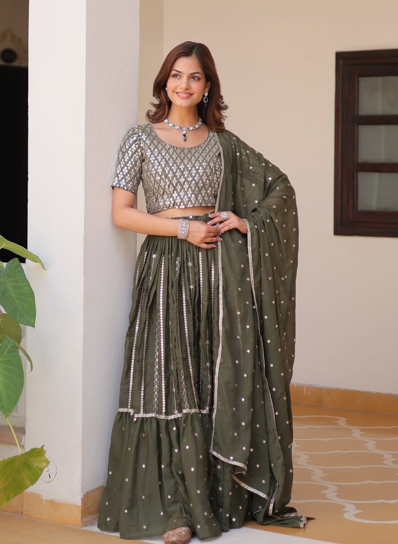 Super Asian Designer Primum Embroidery  Lehenga Choli Wedding Collection  - Image 1
