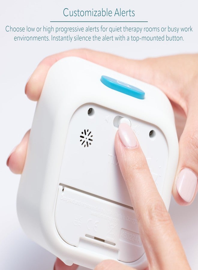 تايم تايمر مؤقت العد التنازلي المرئي الشخصي PRO Applied® لمدة 60 دقيقة - مؤقت احترافي للعلاج والتأهيل والتذكير بتناول الأدوية ورعاية الذاكرة - قرص أزرق هادئ، أرقام كبيرة، تنبيه قابل للتعديل - Image 3