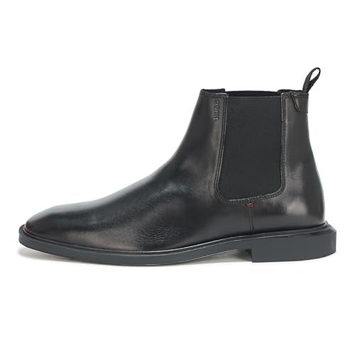 HUGO Brushed Leather Chelsea Boot, black jade, 11.5 - Image 2