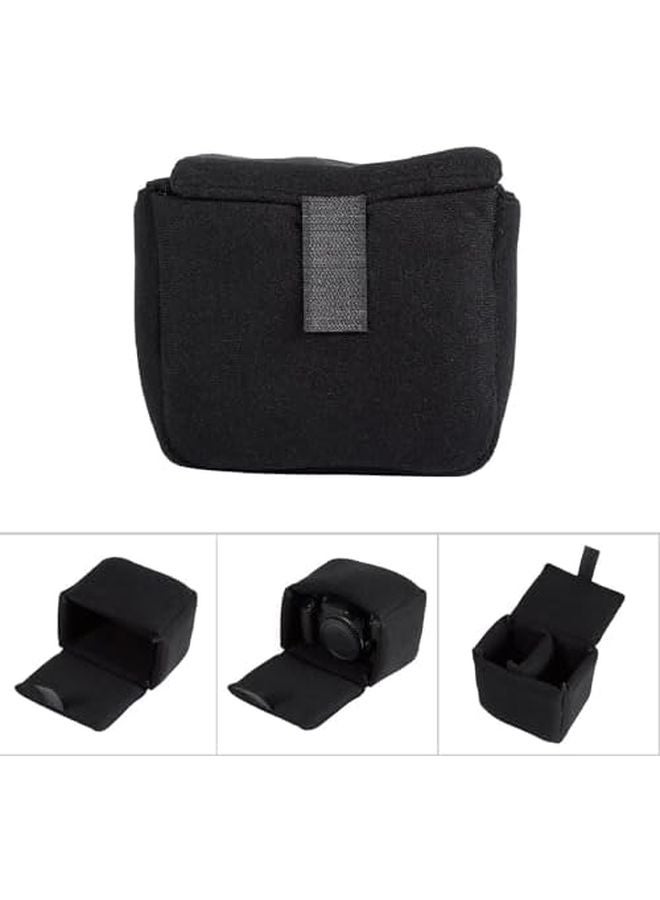 Black Velvet Camera Sleeve Case Shockproof DSLR Digital Camera Bag Insert Pad - Image 4