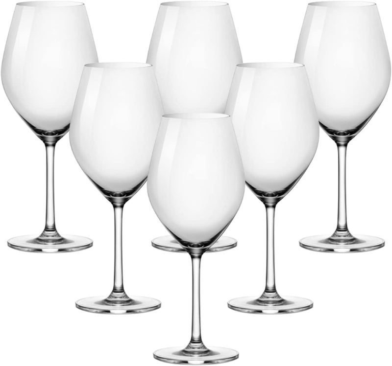 Ocean Sante Bordeaux Glass, 595Ml, Set Of 6, Clear, 026A21, Cabernet Sauvignon Glass, Bordeaux Glass, Red Wine Glass, White Wine Glass, Stemmed Wine Glass, Wine Sipper - Image 3