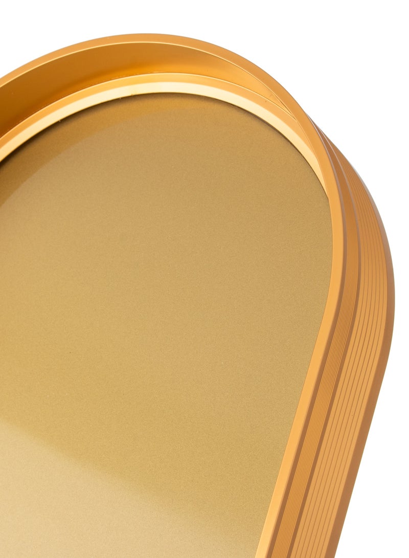 Dania Porcelain nuts serving plate, 3 pieces, with a golden metal tray  - Image 4