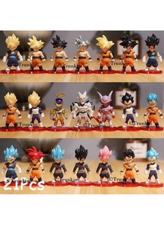 Trunkin Trunkin DBZ 21 Pcs Set B Anime Figure Son Goku GohanVegeta Frieza Vegeto Trunks Piccolo Figurine Collectible Anime Weeb PVC Collection Model Figures  - Image 4