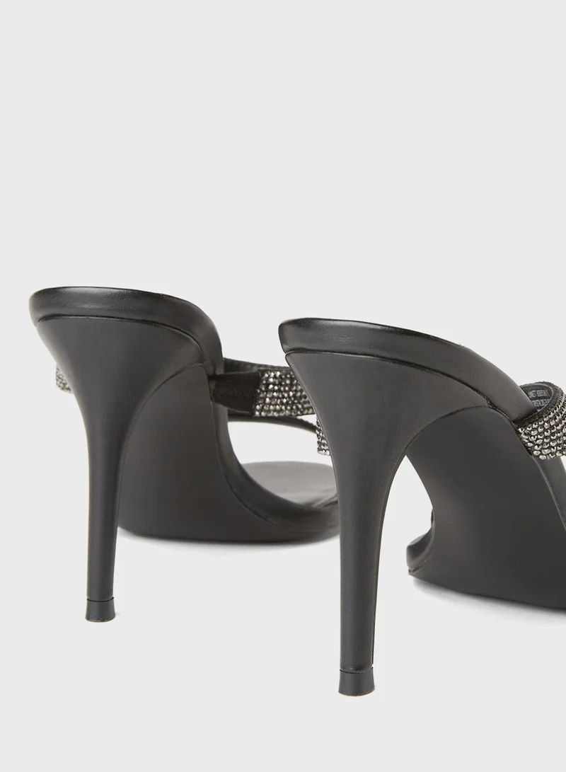STEVE MADDEN Linnett Embellished High Heel Sandals