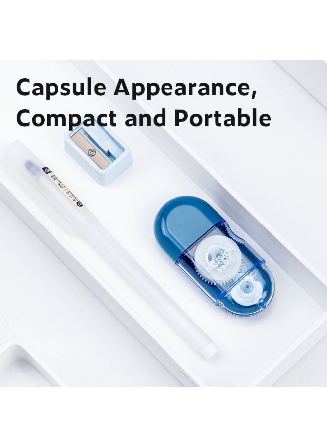 Deli NS156 Clear-Body Correction Tape 1 piece, 5mm×6m with Dual Protective Caps & Ergonomic Grip - Image 4