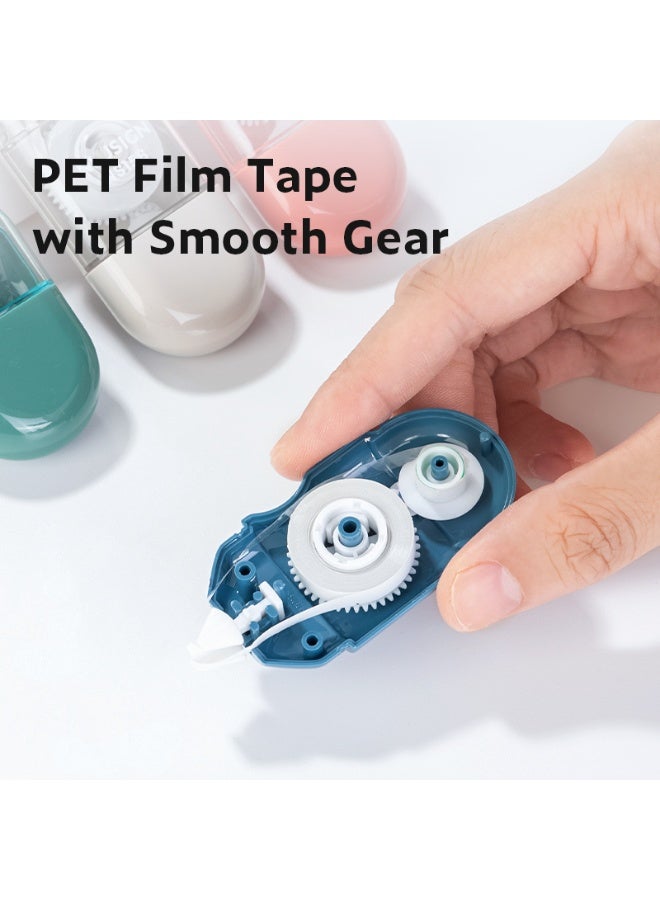 Deli NS156 Clear-Body Correction Tape 1 piece, 5mm×6m with Dual Protective Caps & Ergonomic Grip - Image 3