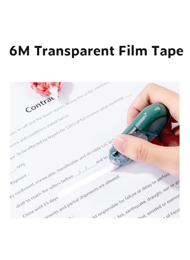 Deli NS156 Clear-Body Correction Tape 1 piece, 5mm×6m with Dual Protective Caps & Ergonomic Grip - Image 5