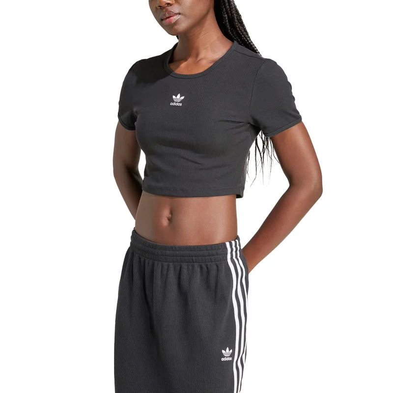 Adidas ESS RIB TEE Black Originals Women T-SHIRTS