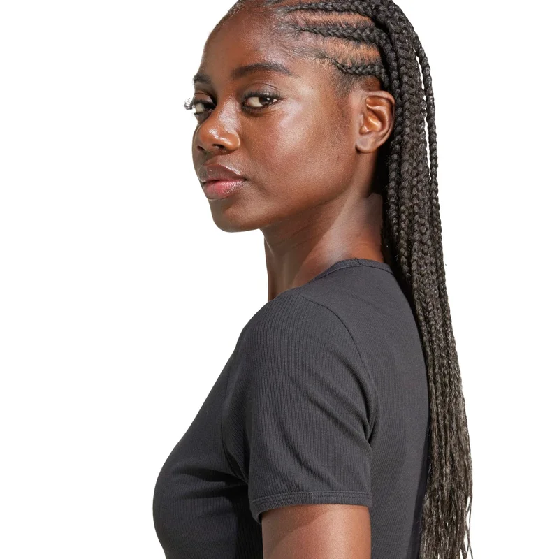 Adidas ESS RIB TEE Black Originals Women T-SHIRTS