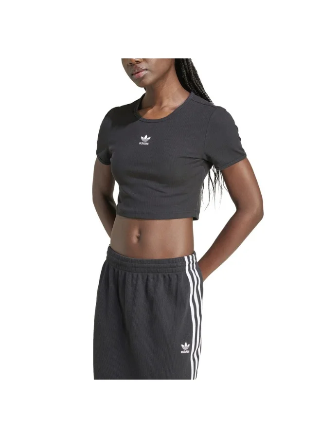 Adidas ESS RIB TEE Black Originals Women T-SHIRTS