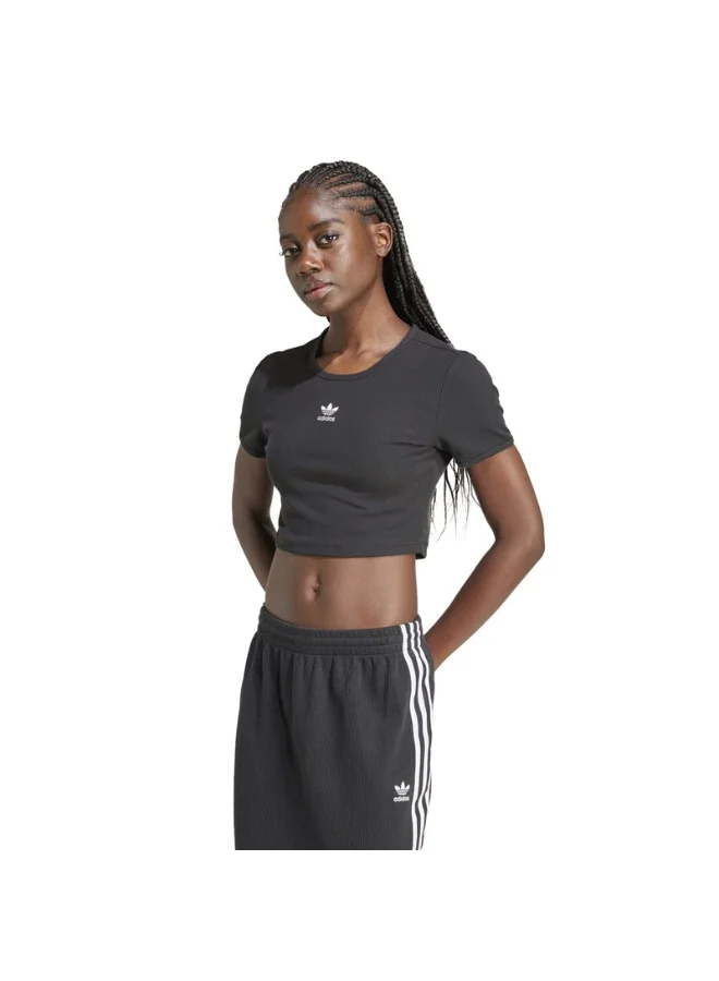 Adidas ESS RIB TEE Black Originals Women T-SHIRTS