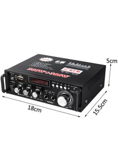 مايل ميلو م amplifier صوتي بقوة 600 واط 2CH راديو FM شاشة LCD منزلية سيارة 298A نسخة بلوتوث  - Image 2