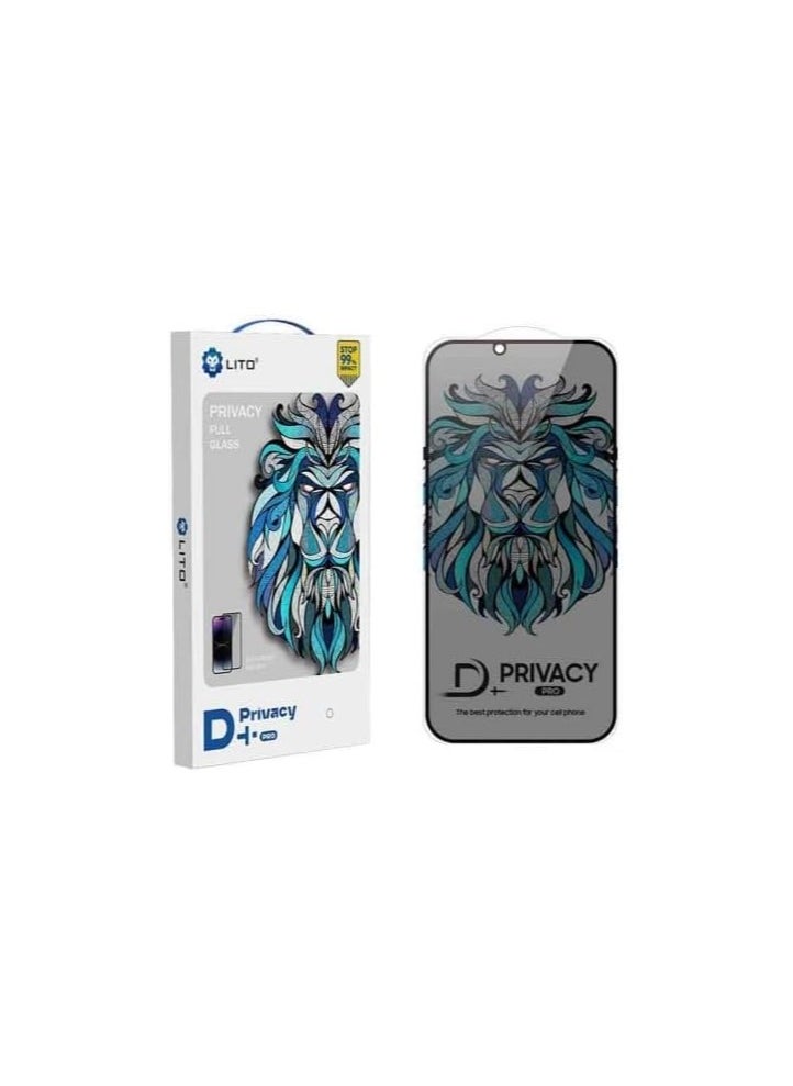 Lito - Tempered Glass Screen Protector Li-to D+ Privacy | Edge to Edge Coverage | Anti- Glare | Fingerprint Resistant| Full Screen Protection (Compatible with iPhone 13 Pro max/14 Plus)) - Image 1