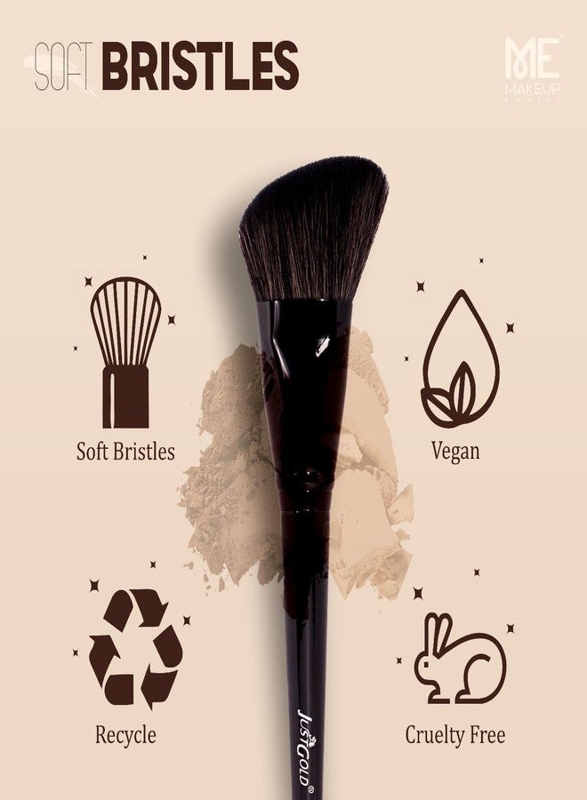 JUST GOLD Justgold Professional Eyeshadow Blending Makeup Brush Ultra Soft Synthetic Bristle Perfect for Eyeshadow Makeup Brush (#54) - Image 2