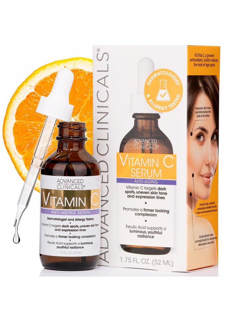 Advanced Clinicals - Vitamin C Serum, Anti-Aging - 52 ml - Image 1