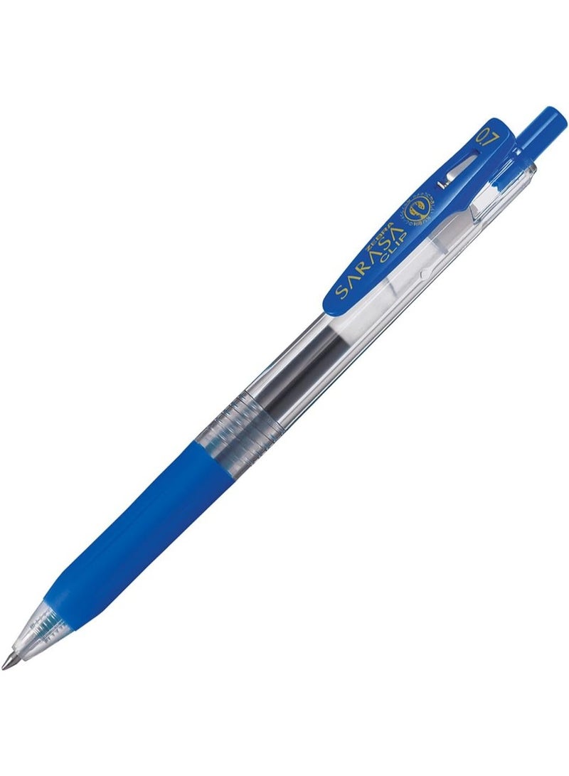 Zebra Pen Sarasa Clip Retractable Gel Pen – 0.7 mm, Blue Ink (10-Pack) - Image 1