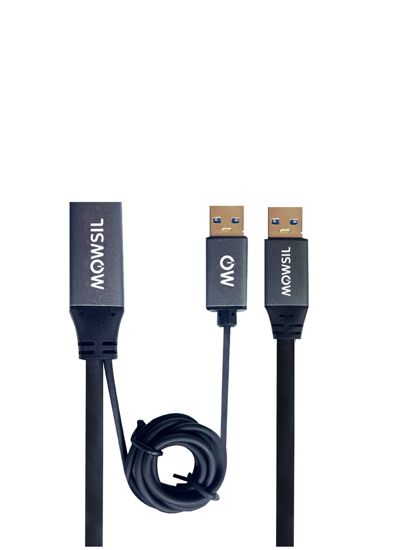 MOWSIL USB Extension Cable 20Mtr USB A Male to Female Extension Cord USB 3.0 Extender 5Gbps Data Transfer Compatible with Webcam, Phone, USB hub, Mouse, Keyboard, Hard Drive, Headset, - Image 3