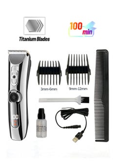 RATSAW Professional men's hair clipper LED display wireless hair kit waterproof and USB rechargeable beard trimmer gift for dad boyfriend husband  - Image 1