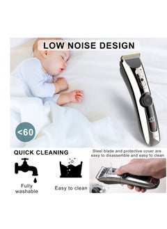 RATSAW Professional men's hair clipper LED display wireless hair kit waterproof and USB rechargeable beard trimmer gift for dad boyfriend husband  - Image 3