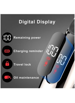 RATSAW Professional men's hair clipper LED display wireless hair kit waterproof and USB rechargeable beard trimmer gift for dad boyfriend husband  - Image 4