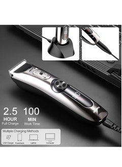 RATSAW Professional men's hair clipper LED display wireless hair kit waterproof and USB rechargeable beard trimmer gift for dad boyfriend husband  - Image 5
