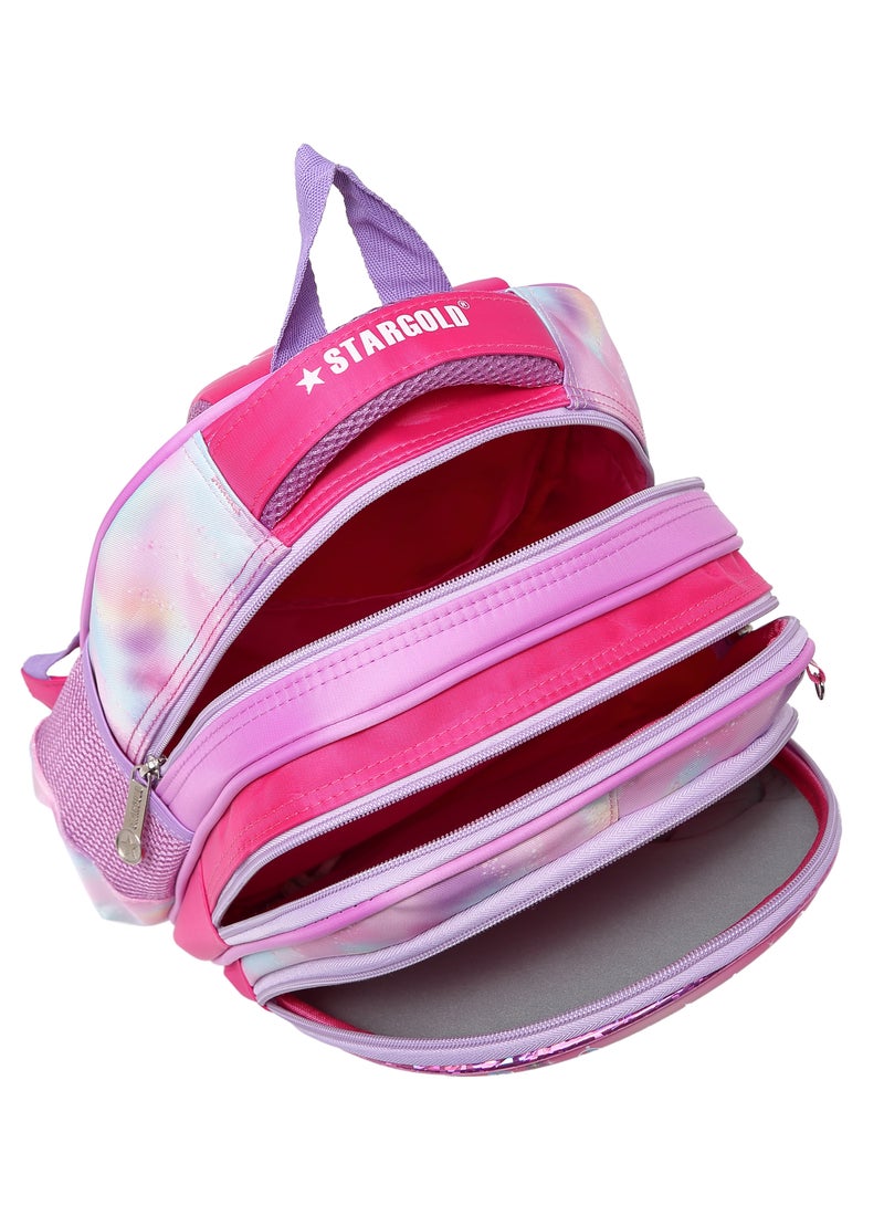Stargold Baby Backpack 3Pcs Combo For Baby Girl With Adjustable Strap For School 12 Inch - Image 3