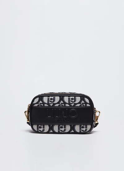 Liu Jo Black Jacquard Crossbody Bag
