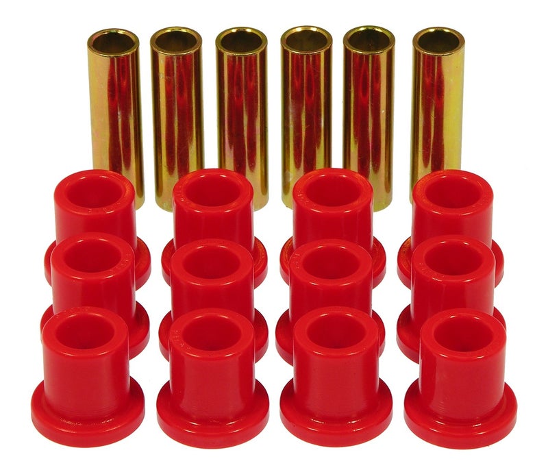Prothane 6-1001 Red Rear Spring Eye and Shackle Bushing Kit - Image 3