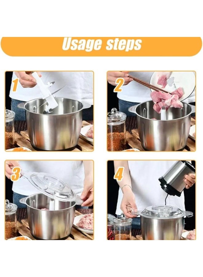 Denx Multi-Function Meat Grinder – 3Ltr Capacity, 850W Power - Image 3