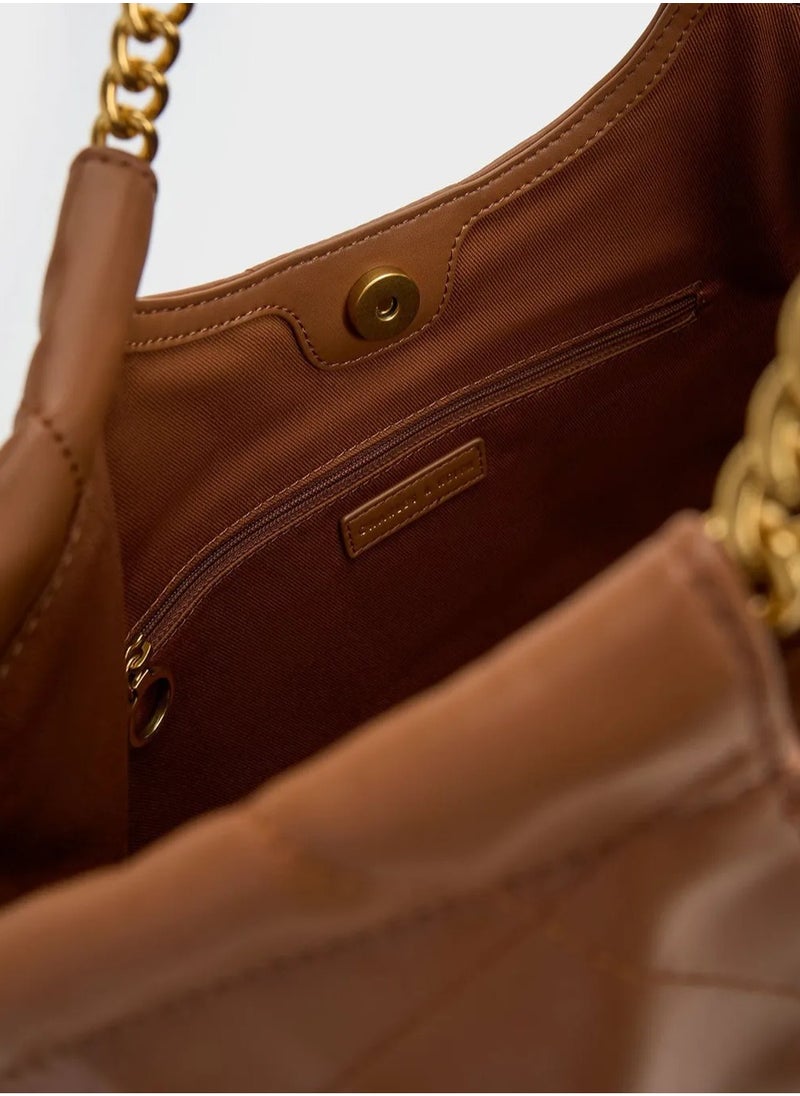 Charles & Keith Braided Handle Tote Bag.  - Image 3