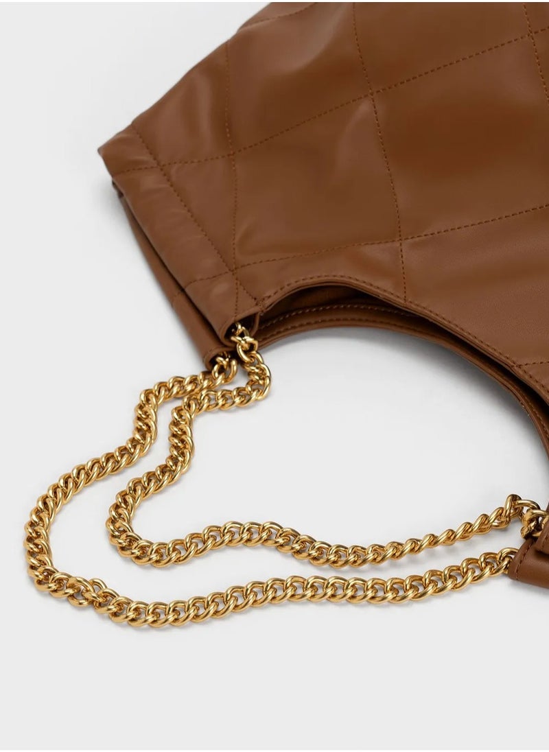 Charles & Keith Braided Handle Tote Bag.  - Image 4
