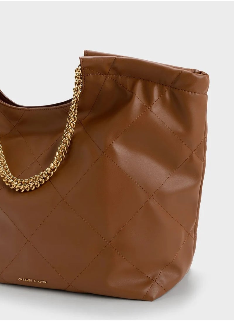 Charles & Keith Braided Handle Tote Bag.  - Image 5