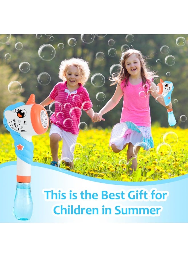 Unicorn Bubble Wand for Kids,with Music&Light,Bubble Maker Blower Toy for Toddlers, Indoor & Outdoor Toy Gift for Birthday Parties & Summer Play,Gifts for Girls and Boys(Blue) - Image 5