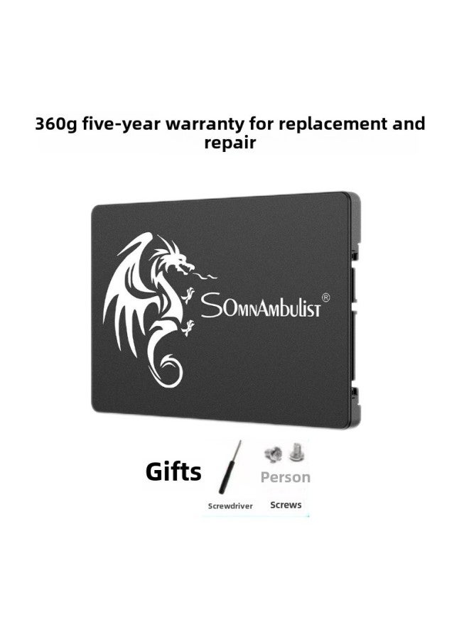 Ssd Solid State Drive 128G Desktop Notebook Universal Hard Drive Sata High Speed 240g256g512g-Capacity:360g 【five-year Replacement】 - Original Empty Disk Without System - Image 1