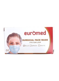 Euromed Surgical 3 Layer Facemask Blue