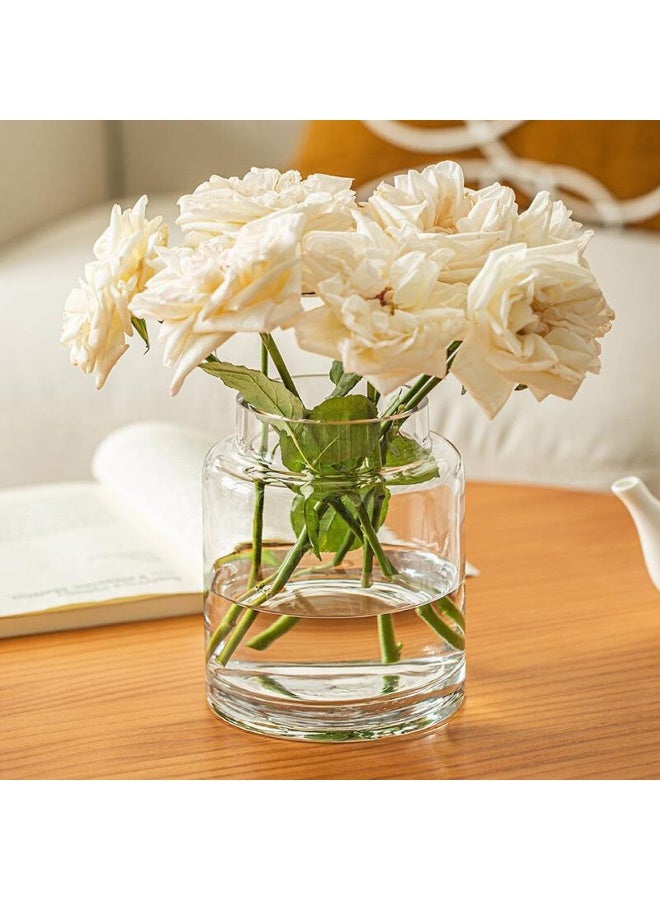 Glass Vase Large Stylish Flower Vase Large Transparent Flower Vessel Hydroponics Ikebana Artificial Flowers Stylish Simple Interior Vase Stylish - Image 4