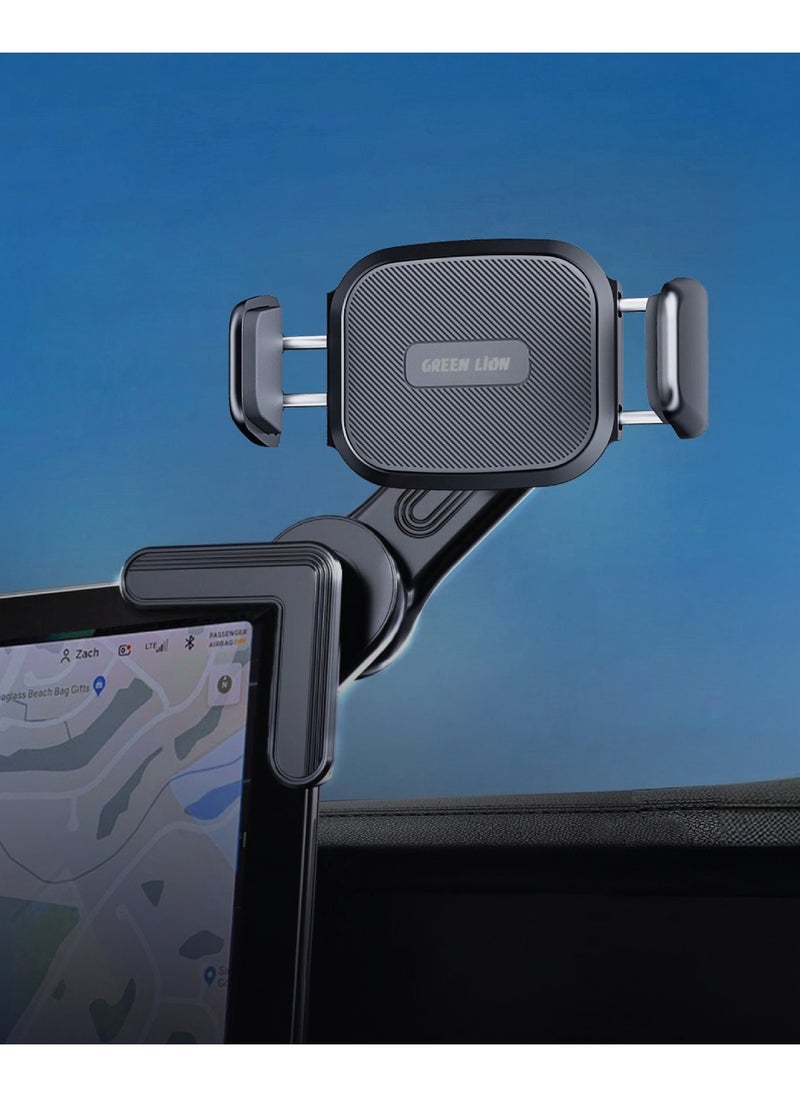 GREEN LION GX27 Screen Flex Phone Holder 4.7"-6.9" Compatible /Silicone Padding Anti-Scratch / 360° Rotation / Clip-On Design Phone Mount - Black  - Image 3