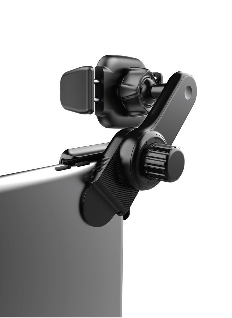GREEN LION GX27 Screen Flex Phone Holder 4.7"-6.9" Compatible /Silicone Padding Anti-Scratch / 360° Rotation / Clip-On Design Phone Mount - Black  - Image 4