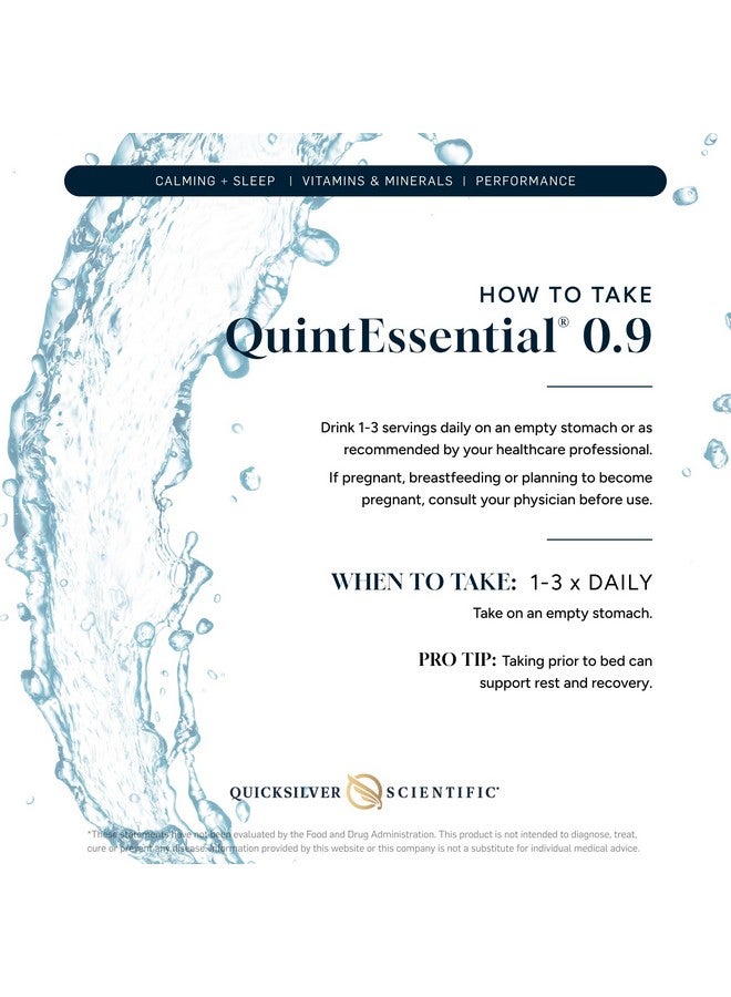 Quicksilver Scientific كويك سيلفر ساينتيفيك كوينتيسينشال 0.9 أكياس - محلول متساوي التوتر مع معادن مياه البحر + مياه الينابيع الجبلية - ترطيب سائل، إلكتروليت + مكمل متعدد المعادن (30 عدد) - Image 4