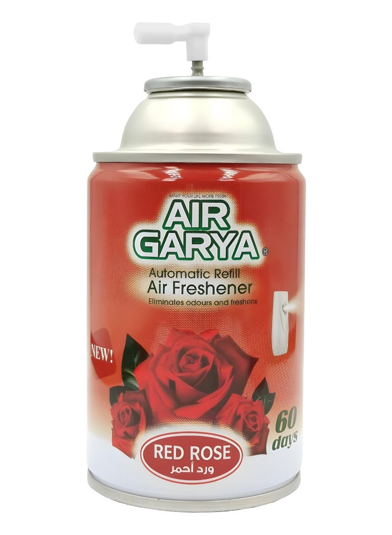 معطر جو أوتوماتيكي من إير جاريا برائحة الورد الأحمر سعة 250 مل، يدوم طويلاً حتى 60 يومًا، متوافق مع بخاخ تلقائي قائم على الزيوت العطرية - Image 2