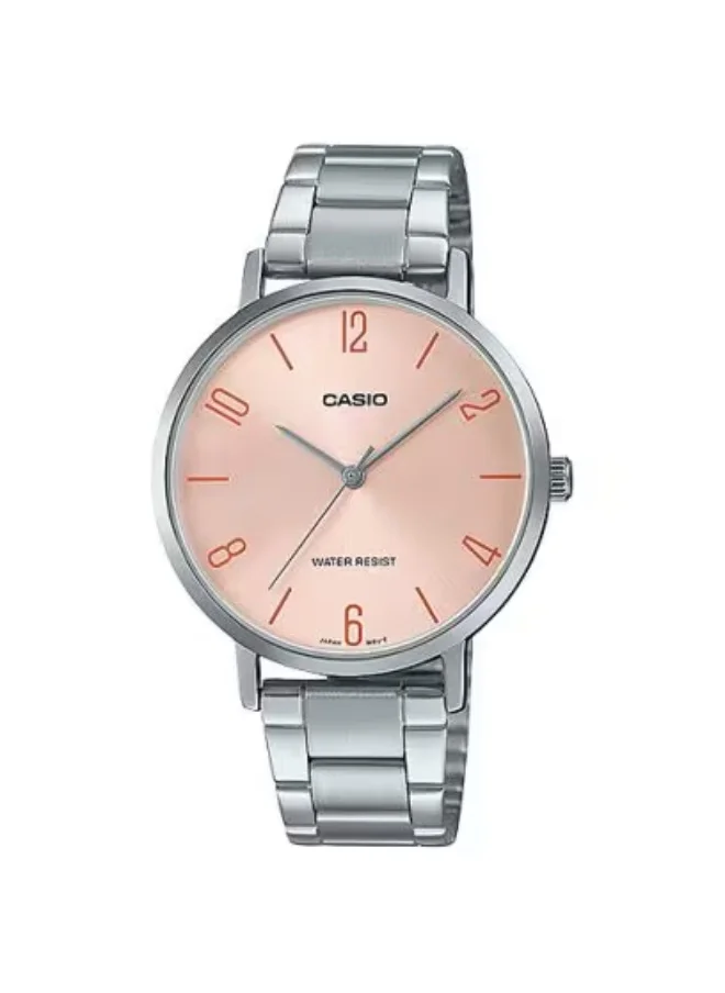 كاسيو Women's Stainless Steel Analog Watch LTP-VT01D-4B2UDF - 34 mm