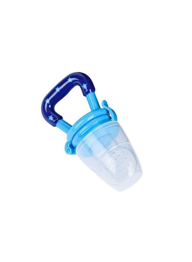 Tinny Tots Baby Pacifier Food Feeder Silicone Fresh Fruit Vegetable Teething Nibbler Feeding Pacifier Bpafree; Selfsoothing Fruit Toy For Toddlers Infants(4 Months+) (Blue Pack Of 1) - Image 1