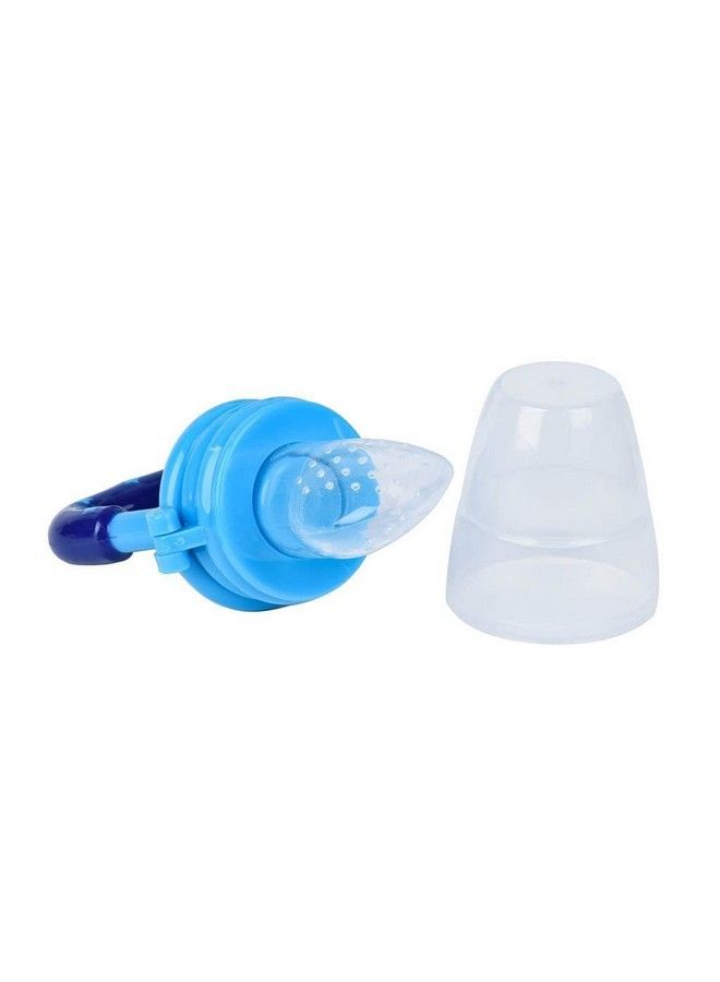 Tinny Tots Baby Pacifier Food Feeder Silicone Fresh Fruit Vegetable Teething Nibbler Feeding Pacifier Bpafree; Selfsoothing Fruit Toy For Toddlers Infants(4 Months+) (Blue Pack Of 1) - Image 5